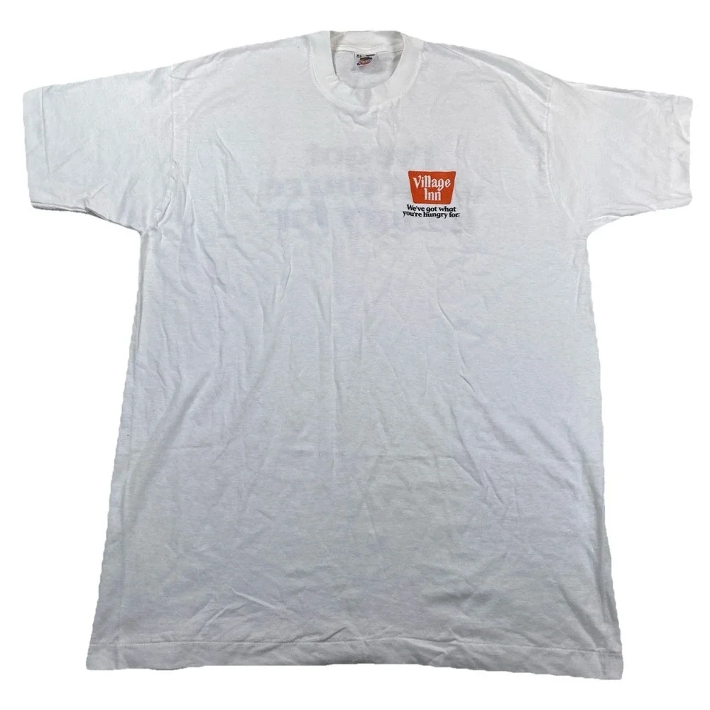 Vintage Village Inn T-Shirt We've Got What You're Hungry For Single Stitch ‎ XL